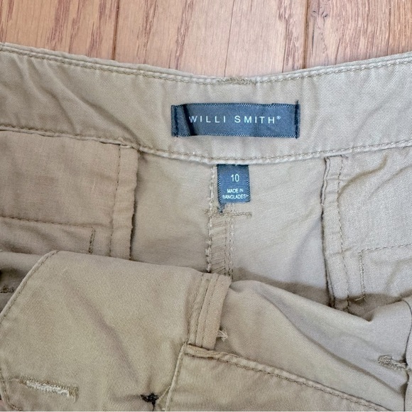 Willi Smith Cuffed Chino Shorts Brown Size 10 - Picture 3 of 8
